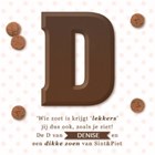 sinterklaas chocoladeletter D
